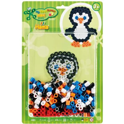 Hama Perlen HAMA 8938 Maxi - Pingüino - Set de Perlas - Perlas y Accesorios Hama Perlen HAMA 8938 Maxi - Pingüino - Set de Perlas - Perlas y Accesorios