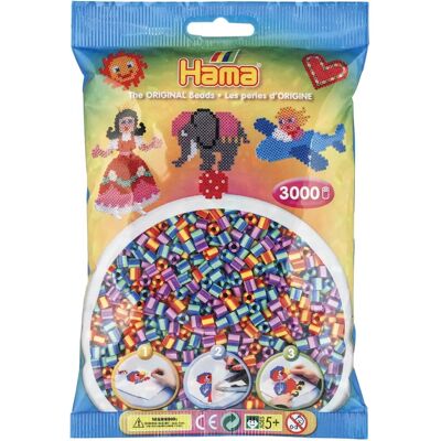 Geribbeld Mix Hama 201-92 - Speelgoed - 3000 Stuks Geribbeld Mix Hama 201-92 - Speelgoed - 3000 Stuks