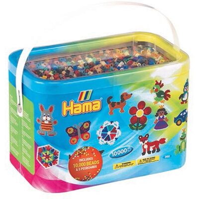Hama Beads 10,000 Beads & 5 Peg Boards - Craft Set Hama Beads 10,000 Beads & 5 Peg Boards - Craft Set