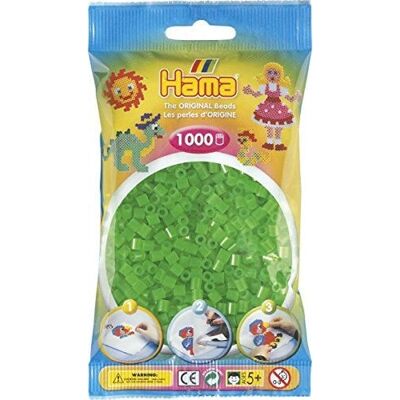 Hama Neon Groene Kralen - 1000 Stuks Knutselpakket Hama Neon Groene Kralen - 1000 Stuks Knutselpakket