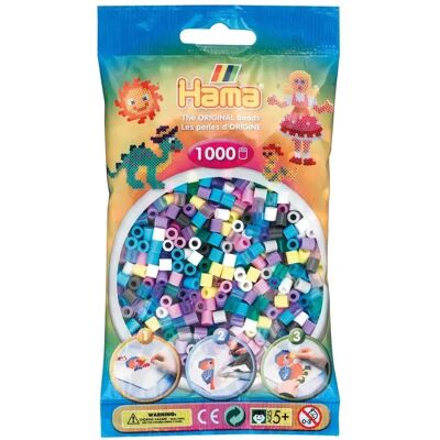 Perles Hama 1000 Midi Beads - Mélange Pastel - Jouet d'artisanat - Publicité Perles Hama 1000 Midi Beads - Mélange Pastel - Jouet d'artisanat - Publicité