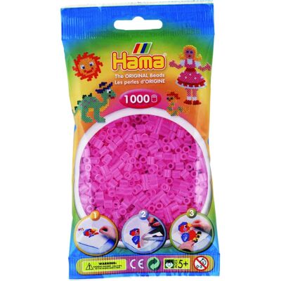 Hama Transparante Roze Kralen - 1000 Stuks Creatief Speelgoed Hama Transparante Roze Kralen - 1000 Stuks Creatief Speelgoed