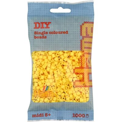 HAMA Light Yellow Beads - 1000 pcs - Ø5 mm - For Kids 5+ - Beads HAMA Light Yellow Beads - 1000 pcs - Ø5 mm - For Kids 5+ - Beads