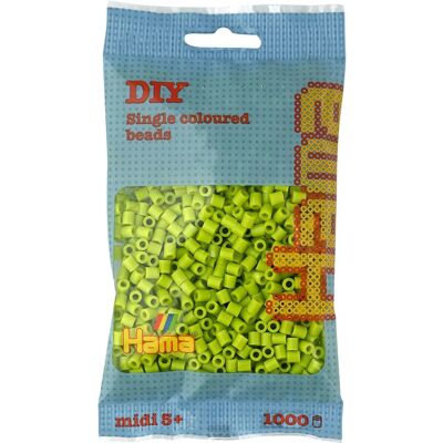 HAMA Lime Beads for Crafting - 1000 pcs - 5 mm - Children 5+ HAMA Lime Beads for Crafting - 1000 pcs - 5 mm - Children 5+