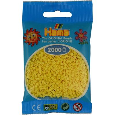 Hama Mini Perlen 2000 Stück Hellgelb - Bastelperlen Hama Mini Perlen 2000 Stück Hellgelb - Bastelperlen