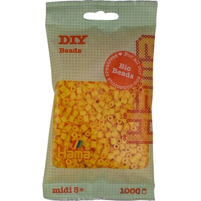 Hama Bastelspielzeug - Bio Perlen - 1000 Stück - Gelb - 5mm - Umweltfreundlich Hama Bastelspielzeug - Bio Perlen - 1000 Stück - Gelb - 5mm - Umweltfreundlich