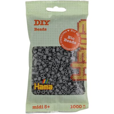 HAMA Bio MIDI Perlen - 1000 Grau - Ab 5 Jahre - Mischbeutel HAMA Bio MIDI Perlen - 1000 Grau - Ab 5 Jahre - Mischbeutel