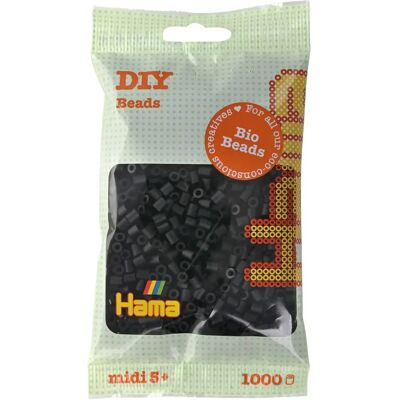 Hama Bio Midi Kralen - 1000 st. - Zwart - Unisex - Kralen Hama Bio Midi Kralen - 1000 st. - Zwart - Unisex - Kralen