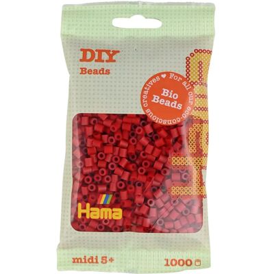 Hama Bio Midi Perlen - 1000 Stück - 22 Dunkelrot - Perlen - Rot Hama Bio Midi Perlen - 1000 Stück - 22 Dunkelrot - Perlen - Rot