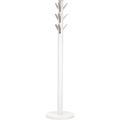 Porte-manteau Flapper blanc d'Umbra - Support en bois moderne Porte-manteau Flapper blanc d'Umbra - Support en bois moderne