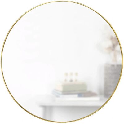 Miroir Mur Umbra Hubba en Laiton - Rond Style Moderne 86cm Miroir Mur Umbra Hubba en Laiton - Rond Style Moderne 86cm