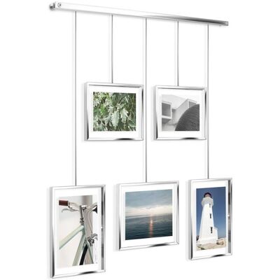 Umbra Chrome Multi Picture Frame - Photo Gallery Wall Display Umbra Chrome Multi Picture Frame - Photo Gallery Wall Display