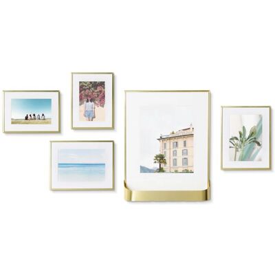Umbra - Matinee Gallery Set - Messing - 4x6 5x7 8x10 Umbra - Matinee Gallery Set - Messing - 4x6 5x7 8x10