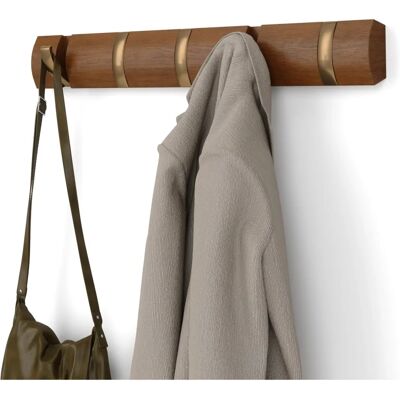 Porte-manteaux Flip 5 Crochets Umbra - Design Moderne et Espace Porte-manteaux Flip 5 Crochets Umbra - Design Moderne et Espace