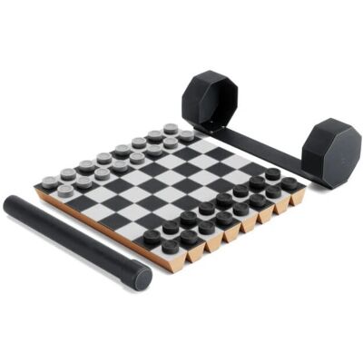 Set de șah și damă pentru călătorii Umbra - Compact și Multifuncțional Set de șah și damă pentru călătorii Umbra - Compact și Multifuncțional