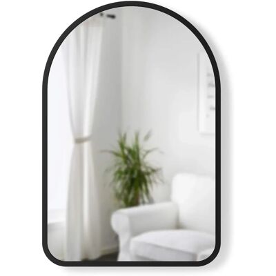 Miroir mural arqué Umbra HUB, 91 x 61 cm, noir - Miroir mural Miroir mural arqué Umbra HUB, 91 x 61 cm, noir - Miroir mural