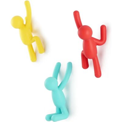 Umbra Buddy Wall Hooks - Set of 3, Colorful, Decorative, Kids Umbra Buddy Wall Hooks - Set of 3, Colorful, Decorative, Kids