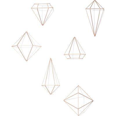 Dekoracja Ścienna Geometryczna z Miedzią Umbra - Nowoczesna Sztuka Dekoracja Ścienna Geometryczna z Miedzią Umbra - Nowoczesna Sztuka