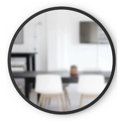 Umbra 1008243-040 Black Round Wall Mirror - Wall Mirror Umbra 1008243-040 Black Round Wall Mirror - Wall Mirror