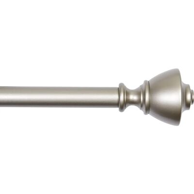 Amazon Basics 1-Zoll Wand-Gardinenstange mit Urnen-Finalen - 91 bis 182 cm - Nickel Amazon Basics 1-Zoll Wand-Gardinenstange mit Urnen-Finalen - 91 bis 182 cm - Nickel