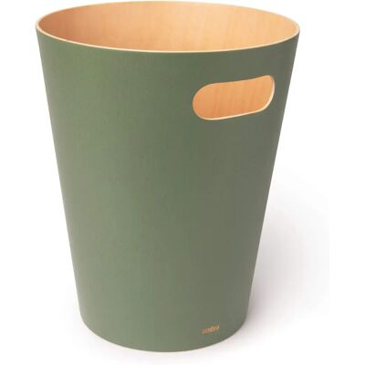 Corbeille en bois Woodrow Umbra - Nature/Espresso - 7,5L Corbeille en bois Woodrow Umbra - Nature/Espresso - 7,5L