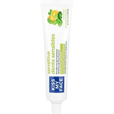 Kiss My Face - Sensitive Fluoride-Free Gel Toothpaste - Citrus Mint Kiss My Face - Sensitive Fluoride-Free Gel Toothpaste - Citrus Mint