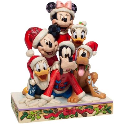 Figurine de Noël Mickey Disney Jim Shore - 15cm - Publicité Figurine de Noël Mickey Disney Jim Shore - 15cm - Publicité