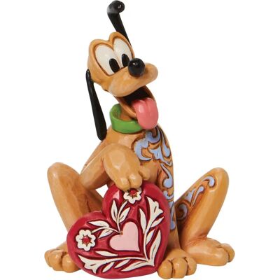 Disney Jim Shore Pluto Hjärta Mini Figur - Figurine Disney Jim Shore Pluto Hjärta Mini Figur - Figurine