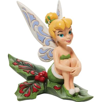Disney Traditions Campanella Seduta sull'Agrifoglio - Figura Disney Traditions Campanella Seduta sull'Agrifoglio - Figura