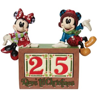 Figura Calendario di Natale Enesco Mickey e Minnie - Figura Calendario Natale Figura Calendario di Natale Enesco Mickey e Minnie - Figura Calendario Natale