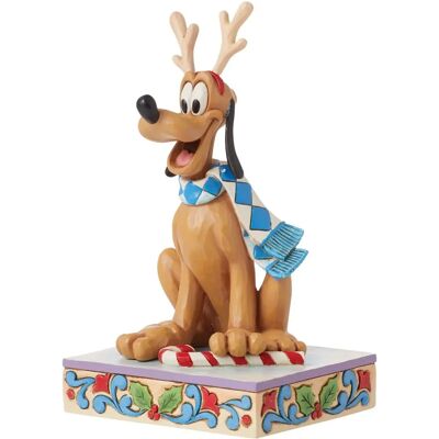 Disney Traditions - Dashing Rein-dog Pluto - 14cm - Figurine Disney Traditions - Dashing Rein-dog Pluto - 14cm - Figurine