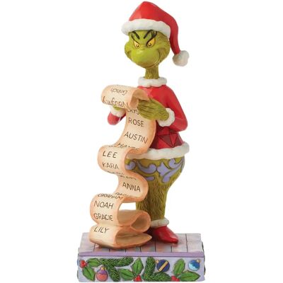 Disney Jim Shore Grinch Figur 22,5cm - Unartig/Artig Liste Disney Jim Shore Grinch Figur 22,5cm - Unartig/Artig Liste