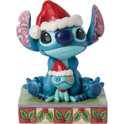 Disney Donald Duck Weihnachten - Santa Stitch & Scrump - Jim Shore Figur Disney Donald Duck Weihnachten - Santa Stitch & Scrump - Jim Shore Figur