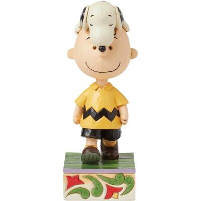 Jim Shore Snoopy sur la Tête de Charlie - Figurine décorative - Publicité Jim Shore Snoopy sur la Tête de Charlie - Figurine décorative - Publicité