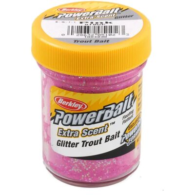 Appât pour Truite Powerbait Glitter - Transparent - Publicité Appât pour Truite Powerbait Glitter - Transparent - Publicité
