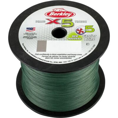 Berkley X5 Braided Line - Heavy Cover Fishing Gear Berkley X5 Braided Line - Heavy Cover Fishing Gear