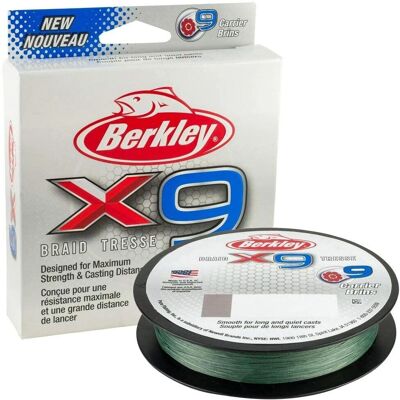 Berkley - X9 Braid - Geringe Sicht Grün - Geflochtene Linie Berkley - X9 Braid - Geringe Sicht Grün - Geflochtene Linie