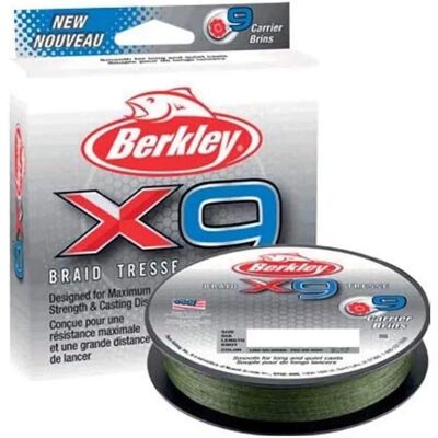 Berkley X9 Geflochtene Angelschnur - 300M - Grün Berkley X9 Geflochtene Angelschnur - 300M - Grün