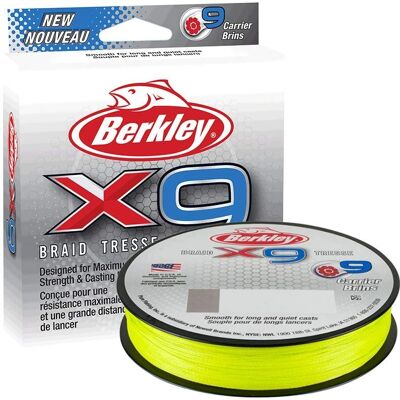 Berkley X9 Geflochtene Schnur - 300m, Grün, 0.17mm - Angelrolle Berkley X9 Geflochtene Schnur - 300m, Grün, 0.17mm - Angelrolle