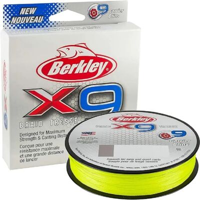 Berkley X9 Braid - 17kg, 0.17mm, Green - Fishing Line Berkley X9 Braid - 17kg, 0.17mm, Green - Fishing Line