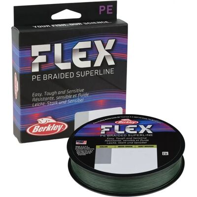 Berkley Brand Flex Braid 275m 0.25mm Moss Green - Fishing Line Berkley Brand Flex Braid 275m 0.25mm Moss Green - Fishing Line