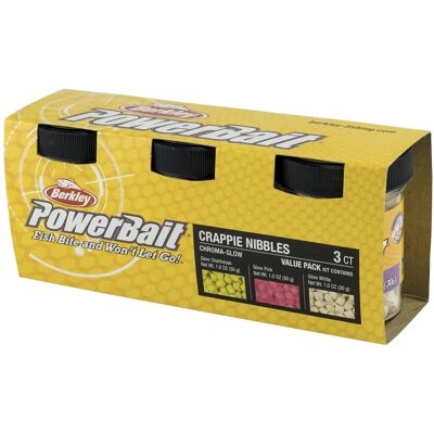 Berkley Powerbait Chromaglow Crappie Nibble - Multicolor - Glow - Angelköder Berkley Powerbait Chromaglow Crappie Nibble - Multicolor - Glow - Angelköder