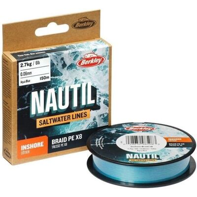 Berkley Berkley Nautil Inshore X8 150M Linea Trecata - Linea da Pesca in Acqua Salata Berkley Berkley Nautil Inshore X8 150M Linea Trecata - Linea da Pesca in Acqua Salata