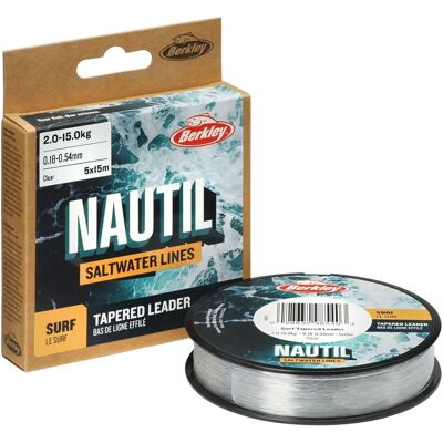Berkley Nautil Surf 15 M Tapered Leader - Horgászvezeték Berkley Nautil Surf 15 M Tapered Leader - Horgászvezeték