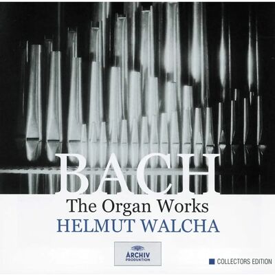 Deutsche Grammophon Helmut Walcha - Œuvre d'orgue de Bach - Coffret musical - Publicité Deutsche Grammophon Helmut Walcha - Œuvre d'orgue de Bach - Coffret musical - Publicité