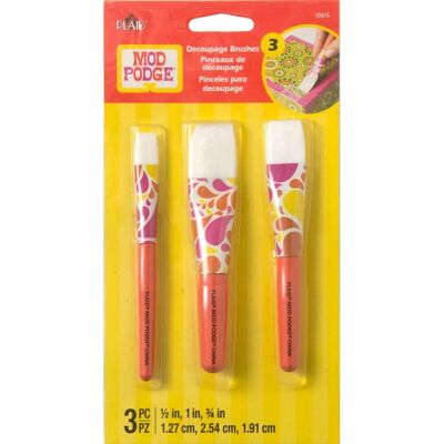 Set de Pinceaux à Manche Court Mod Podge - Set de Pinceaux - Publicité Set de Pinceaux à Manche Court Mod Podge - Set de Pinceaux - Publicité