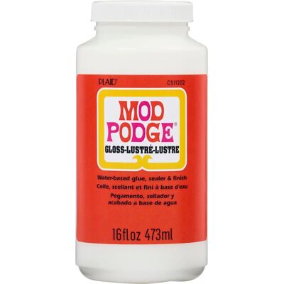 Plaid Mod Podge Vetro Lucido a Base Acqua, Colla e Finitura - 16 oz Plaid Mod Podge Vetro Lucido a Base Acqua, Colla e Finitura - 16 oz
