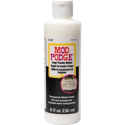 Medium di trasferimento immagini Mod Podge - Finitura opaca trasparente - 236ml Medium di trasferimento immagini Mod Podge - Finitura opaca trasparente - 236ml