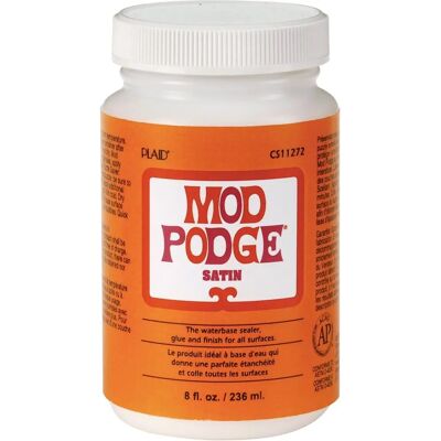 Plaid Mod Podge Satin 8 oz - Vernis, Colle, Finition Plaid Mod Podge Satin 8 oz - Vernis, Colle, Finition