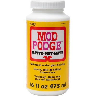 Plaid Mod podge matte waterbase sealer glue and finish - 16 oz Plaid Mod podge matte waterbase sealer glue and finish - 16 oz